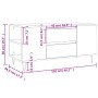 Schwarzer Couchtisch aus Holzwerkstoff, 102 x 44,5 x 50 cm von , Couchtisch - Ref: Foro24-830997, Preis: 79,34 €, Rabatt: %