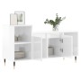Mueble de TV madera contrachapada blanco brillo 100x35x55 cm de , Muebles TV - Ref: Foro24-831310, Precio: 65,84 €, Descuento: %