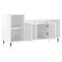 Mueble de TV madera contrachapada blanco brillo 100x35x55 cm de , Muebles TV - Ref: Foro24-831310, Precio: 64,96 €, Descuento: %