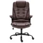 Dunkelbrauner Bürostuhl aus Wildlederimitat von , Bürostühle - Ref: Foro24-20577, Preis: 221,65 €, Rabatt: %