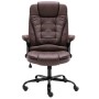 Silla de oficina de piel de ante sintética marrón oscuro de , Sillas de oficina - Ref: Foro24-20577, Precio: 226,56 €, Descue...