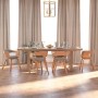 Sillas de comedor 6 uds madera curvada y tela gris taupe