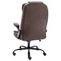 Dunkelbrauner Bürostuhl aus Wildlederimitat von , Bürostühle - Ref: Foro24-20577, Preis: 221,65 €, Rabatt: %