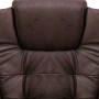 Silla de oficina de piel de ante sintética marrón oscuro de , Sillas de oficina - Ref: Foro24-20577, Precio: 226,56 €, Descue...