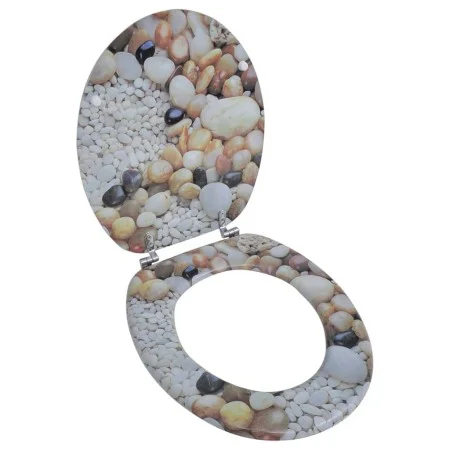 MDF wooden toilet seat, with stone print by vidaXL, Toilet and bidet seats - Ref: Foro24-141484, Price: 42,42 €, Discount: %