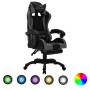 Gaming chair with RGB LED lights gray and black synthetic leather by , Office chairs - Ref: Foro24-288010, Price: 233,81 €, D...
