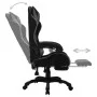 Gaming-Stuhl mit RGB-LED-Lichtern aus grauem und schwarzem Kunstleder von , Bürostühle - Ref: Foro24-288010, Preis: 229,16 €,...
