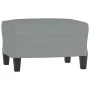 3-Sitzer-Sofa mit Hocker aus hellgrauem Stoff, 180 cm von , Sofas - Ref: Foro24-3201037, Preis: 306,44 €, Rabatt: %