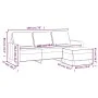 3-Sitzer-Sofa mit Hocker aus hellgrauem Stoff, 180 cm von , Sofas - Ref: Foro24-3201037, Preis: 306,44 €, Rabatt: %