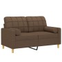 2-Sitzer-Sofa mit braunen Stoffkissen 120 cm von , Sofas - Ref: Foro24-3200777, Preis: 216,00 €, Rabatt: %