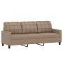 3-seater sofa with cappuccino synthetic leather cushions 180 cm by , Sofas - Ref: Foro24-3200812, Price: 294,53 €, Discount: %