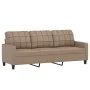 3-seater sofa with cappuccino synthetic leather cushions 180 cm by , Sofas - Ref: Foro24-3200812, Price: 291,03 €, Discount: %