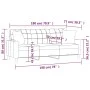 3-seater sofa with cappuccino synthetic leather cushions 180 cm by , Sofas - Ref: Foro24-3200812, Price: 291,03 €, Discount: %
