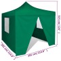 Grüner Faltpavillon mit 4 Wänden 3x3 m von vidaXL, Zelte und Pavillons - Ref: Foro24-41468, Preis: 126,76 €, Rabatt: %