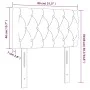Dunkelgraues Samtkopfteil 80x7x78/88 cm von , Kopf- und Fußteile - Ref: Foro24-346307, Preis: 40,04 €, Rabatt: %