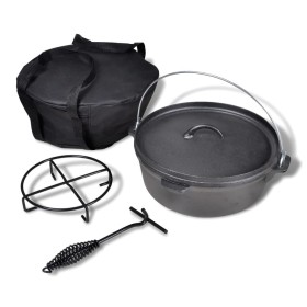 Dutch Oven inklusive Zubehör, 5,6 L von vidaXL, Eisentöpfe - Ref: Foro24-41563, Preis: 60,94 €, Rabatt: %