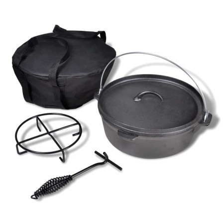 Dutch Oven inklusive Zubehör, 5,6 L von vidaXL, Eisentöpfe - Ref: Foro24-41563, Preis: 60,94 €, Rabatt: %