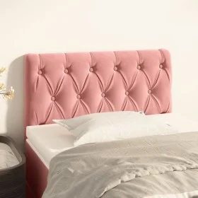 Rosa Samtkopfteil 80x7x78/88 cm von , Kopf- und Fußteile - Ref: Foro24-346311, Preis: 48,74 €, Rabatt: %