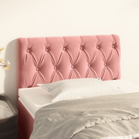 Rosa Samtkopfteil 80x7x78/88 cm von , Kopf- und Fußteile - Ref: Foro24-346311, Preis: 52,50 €, Rabatt: %