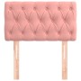 Rosa Samtkopfteil 80x7x78/88 cm von , Kopf- und Fußteile - Ref: Foro24-346311, Preis: 52,50 €, Rabatt: %