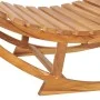 Rocking lounger with solid teak wood cushion by , Loungers - Ref: Foro24-3063344, Price: 342,18 €, Discount: %