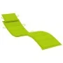 Rocking lounger with solid teak wood cushion by , Loungers - Ref: Foro24-3063344, Price: 342,18 €, Discount: %
