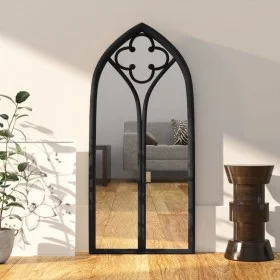 Black iron mirror for indoor use 100x45 cm by , Mirrors - Ref: Foro24-3093520, Price: 119,71 €, Discount: %