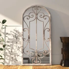 Sand-colored iron mirror for indoor use 100x45 cm by , Mirrors - Ref: Foro24-3093543, Price: 149,57 €, Discount: %