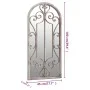 Sand-colored iron mirror for indoor use 100x45 cm by , Mirrors - Ref: Foro24-3093543, Price: 149,57 €, Discount: %