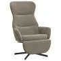 Relaxation armchair with footrest in light gray velvet by , Armchairs - Ref: Foro24-3097495, Price: 126,25 €, Discount: %
