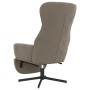 Entspannungssessel mit Fußstütze aus hellgrauem Samt von , Sessel - Ref: Foro24-3097495, Preis: 126,29 €, Rabatt: %