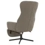 Relaxation armchair with footrest in light gray velvet by , Armchairs - Ref: Foro24-3097495, Price: 126,25 €, Discount: %