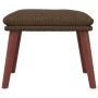 Relaxation armchair with brown fabric stool by , Armchairs - Ref: Foro24-3097874, Price: 153,04 €, Discount: %