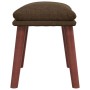 Relaxation armchair with brown fabric stool by , Armchairs - Ref: Foro24-3097874, Price: 153,04 €, Discount: %