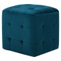 Mesitas de noche 2 unidades terciopelo azul 30x30x30 cm de vidaXL, Mesitas de noche - Ref: Foro24-249016, Precio: 94,34 €, De...