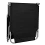 Tumbona plegable de acero con recubrimiento polvo negro de vidaXL, Tumbonas - Ref: Foro24-41478, Precio: 59,39 €, Descuento: %