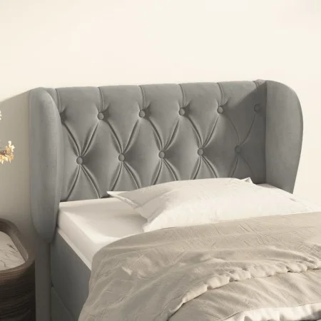 Cabecero de terciopelo gris claro 83x23x78/88 cm de , Cabeceros y pies de cama - Ref: Foro24-3117510, Precio: 57,86 €, Descue...