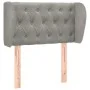 Light gray velvet headboard 83x23x78/88 cm by , Headboards and footboards - Ref: Foro24-3117510, Price: 57,86 €, Discount: %