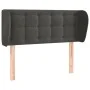Dunkelgraues Samtkopfteil 83x23x78/88 cm von , Kopf- und Fußteile - Ref: Foro24-3117609, Preis: 47,71 €, Rabatt: %