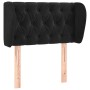 Black velvet headboard 83x23x78/88 cm by , Headboards and footboards - Ref: Foro24-3117512, Price: 59,91 €, Discount: %