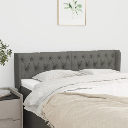 Kopfteil aus dunkelgrauem Stoff, 147 x 16 x 78/88 cm von , Kopf- und Fußteile - Ref: Foro24-3119103, Preis: 76,80 €, Rabatt: %