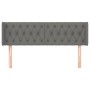 Kopfteil aus dunkelgrauem Stoff, 147 x 16 x 78/88 cm von , Kopf- und Fußteile - Ref: Foro24-3119103, Preis: 76,80 €, Rabatt: %