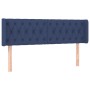 Kopfteil aus blauem Stoff, 147 x 16 x 78/88 cm von , Kopf- und Fußteile - Ref: Foro24-3119108, Preis: 62,12 €, Rabatt: %