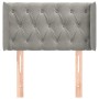 Cabecero de terciopelo gris claro 83x16x78/88 cm de , Cabeceros y pies de cama - Ref: Foro24-3119134, Precio: 49,73 €, Descue...