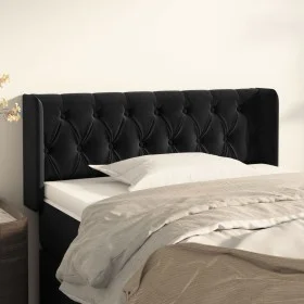 Kopfteil aus schwarzem Samt, 103 x 16 x 78/88 cm von , Kopf- und Fußteile - Ref: Foro24-3119148, Preis: 60,40 €, Rabatt: %
