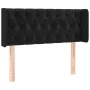 Kopfteil aus schwarzem Samt, 103 x 16 x 78/88 cm von , Kopf- und Fußteile - Ref: Foro24-3119148, Preis: 60,40 €, Rabatt: %