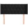 Cabecero de terciopelo negro 103x16x78/88 cm de , Cabeceros y pies de cama - Ref: Foro24-3119148, Precio: 57,54 €, Descuento: %