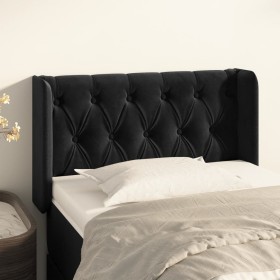 Kopfteil aus schwarzem Samt, 83 x 16 x 78/88 cm von , Kopf- und Fußteile - Ref: Foro24-3119136, Preis: 58,76 €, Rabatt: %