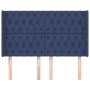 Headboard with blue fabric ears 147x16x118/128 cm by , Headboards and footboards - Ref: Foro24-3119920, Price: 112,05 €, Disc...