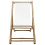 Bamboo and canvas garden lounger by vidaXL, Garden chairs - Ref: Foro24-41491, Price: 51,67 €, Discount: %